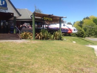 Mi-8, a real helicopter for a cafe